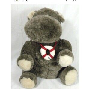 Vtg. Boyds Bears “Hilda B Pottamus" Hippo Plush Lifesaver Ring Stuffed Animal